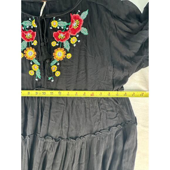 Free People Women's sz XS Oversized Spell On You Embroidered Dress Tunic BOHO - Picture 10 of 12